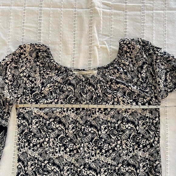 California Moonrise Dress or long tunic Navy Blue White Bohemian Size XS - Picture 6 of 12